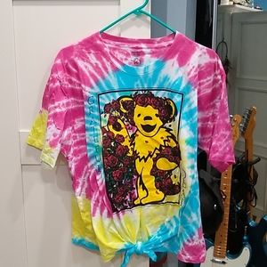 tye dye grateful dead band tee